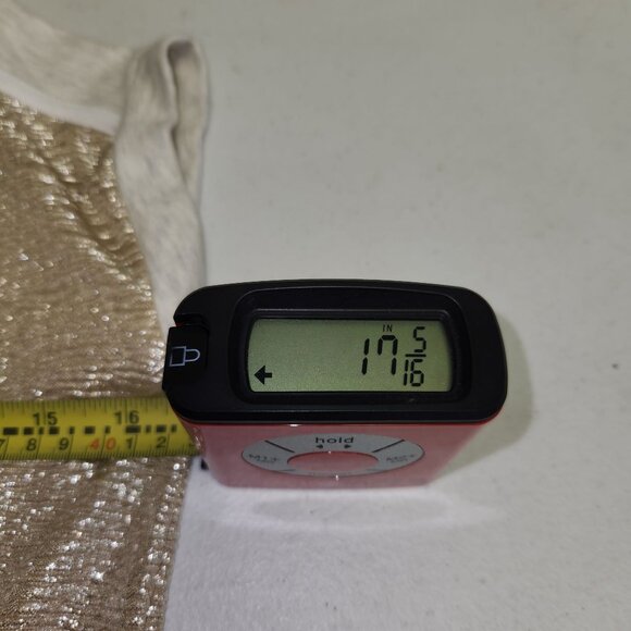 Crewcuts Girls 10  Gold Mettalic Elastic Waist Pullover Dress 2497 - Picture 4 of 7